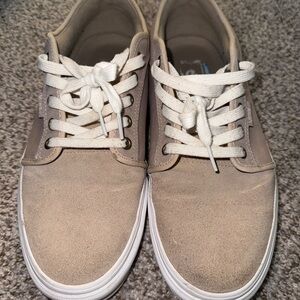 Vans Men's Beige Canvas Sneakers